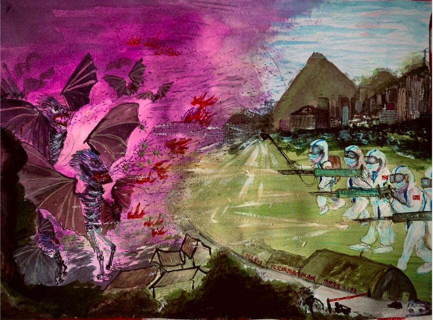 “疫情當(dāng)前，孩子們有‘畫’說”作品展播（四十三）