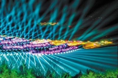 蘭山每晚都有炫酷燈光秀 你想看嗎？