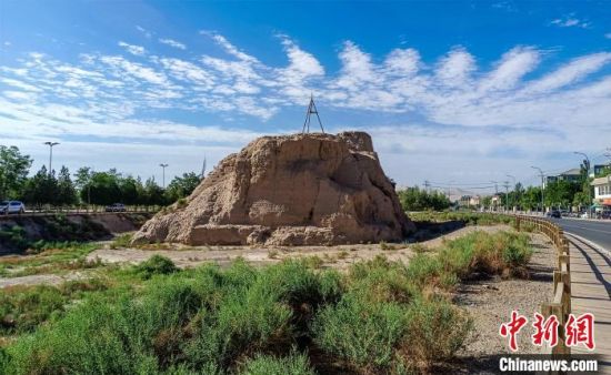 圖為沙州郡城遺址公園古遺址。　王斌銀 攝