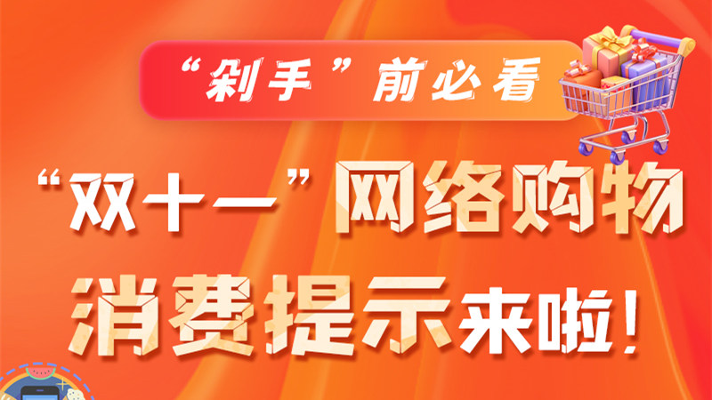 圖解|“剁手”前必看 “雙十一” 網(wǎng)絡(luò)購物消費(fèi)提示來啦！