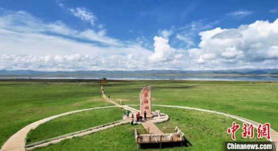 2024年6月，甘肅甘南州碌曲縣尕海湖。(資料圖)高瑩 攝